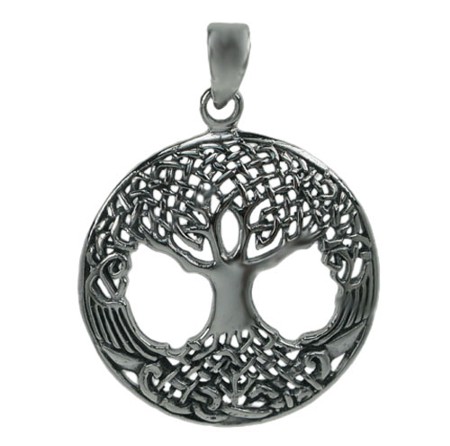 Sterling Silver Tree of Life Celtic Woven Pendant - Click Image to Close